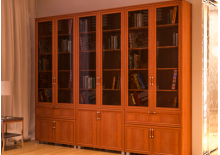 Книжный шкаф со стеклянной дверью – достоинства конструкции