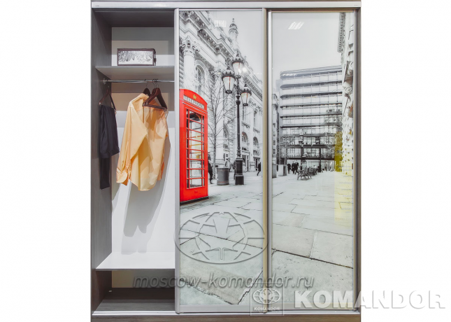 Шкаф-купе KOMANDOR с экосольвентной фотопечатью London