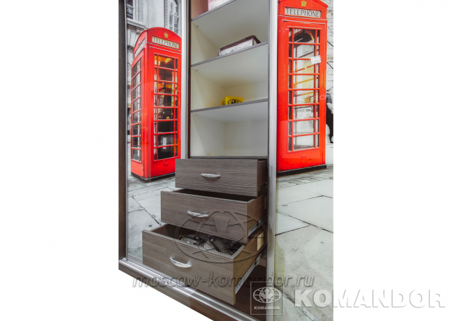 Шкаф-купе KOMANDOR с экосольвентной фотопечатью London