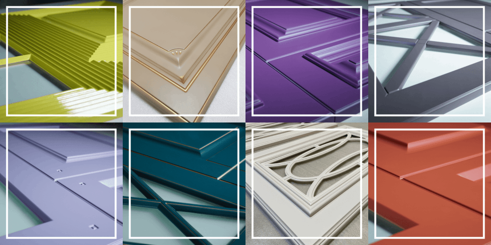 МДФ фасады с различными видами декоративной фрезеровки