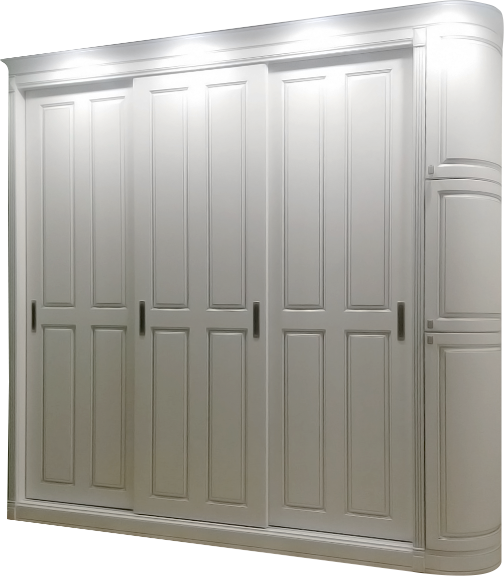 Радиусный шкаф-купе с МДФ фасадами