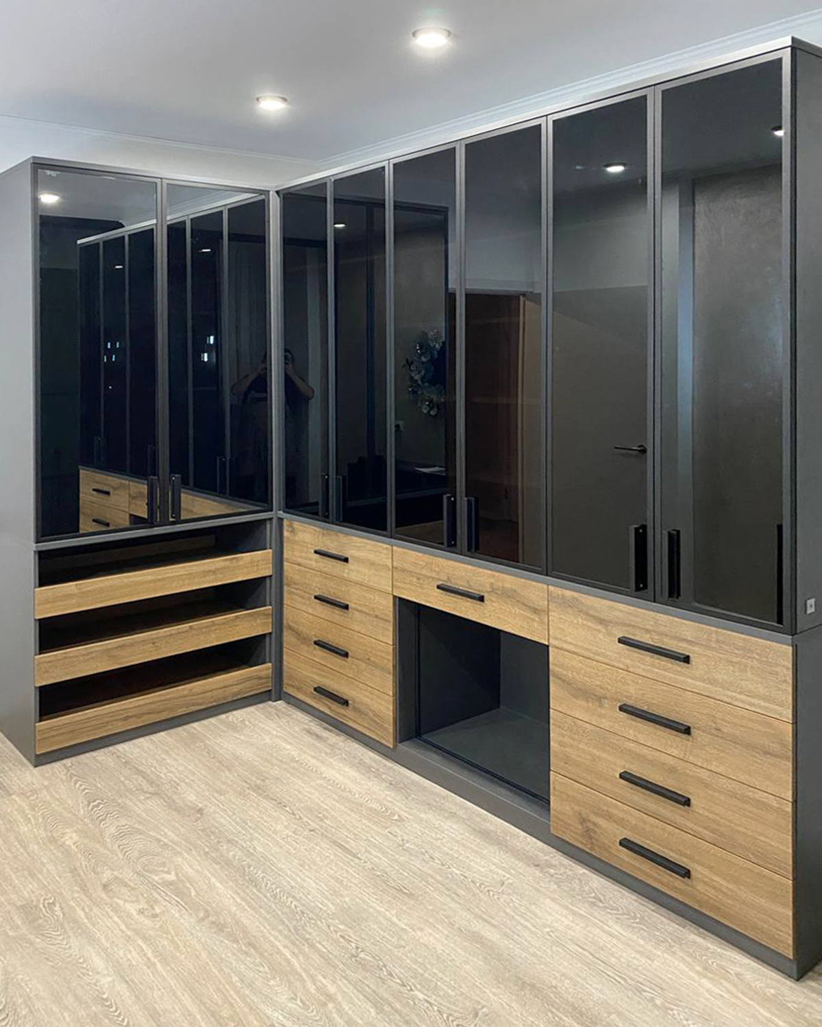 Угловая гардеробная 