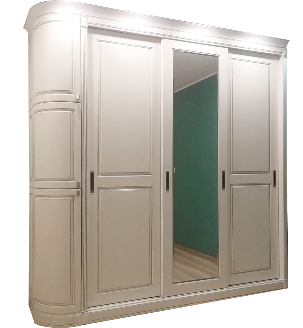 Шкаф-купе с радиусными фасадами из МДФ