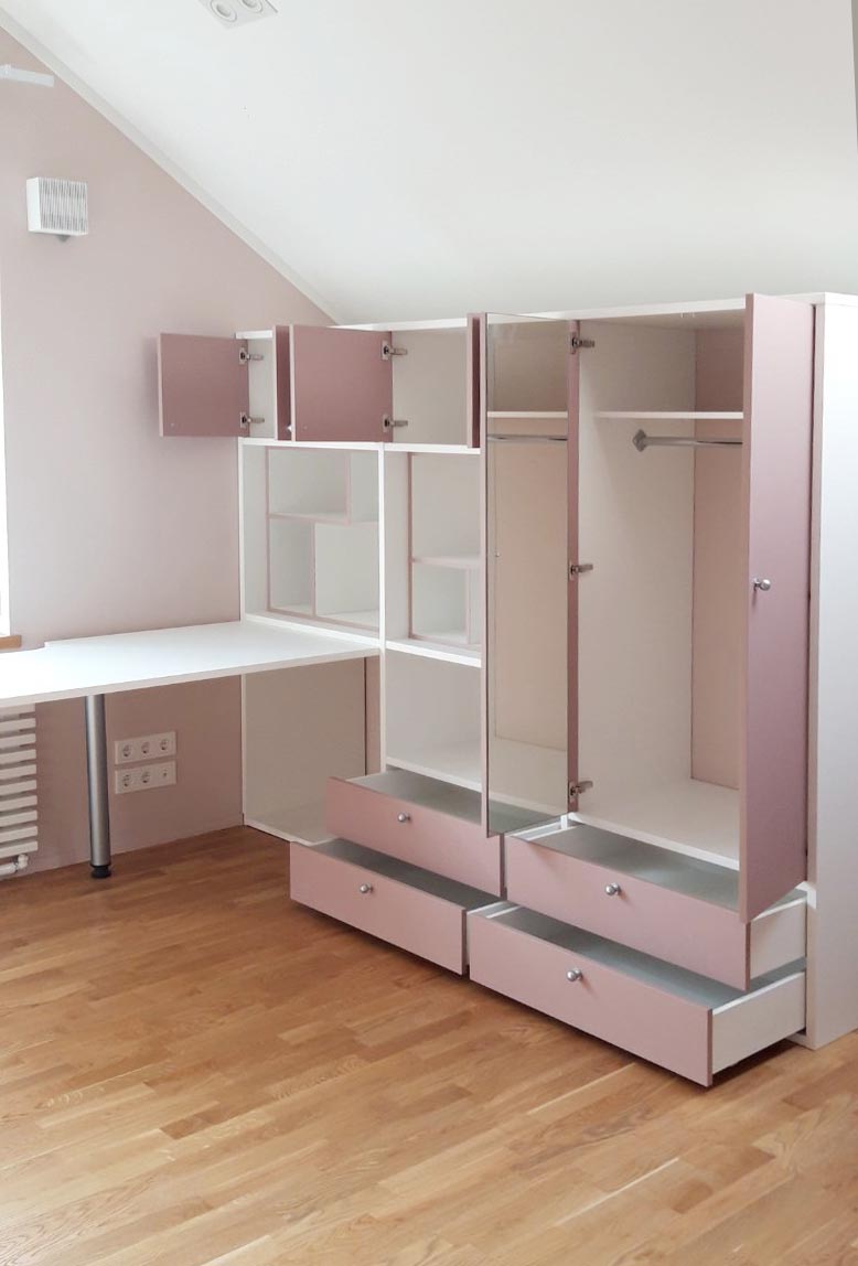 Мебель в детскую для девочки