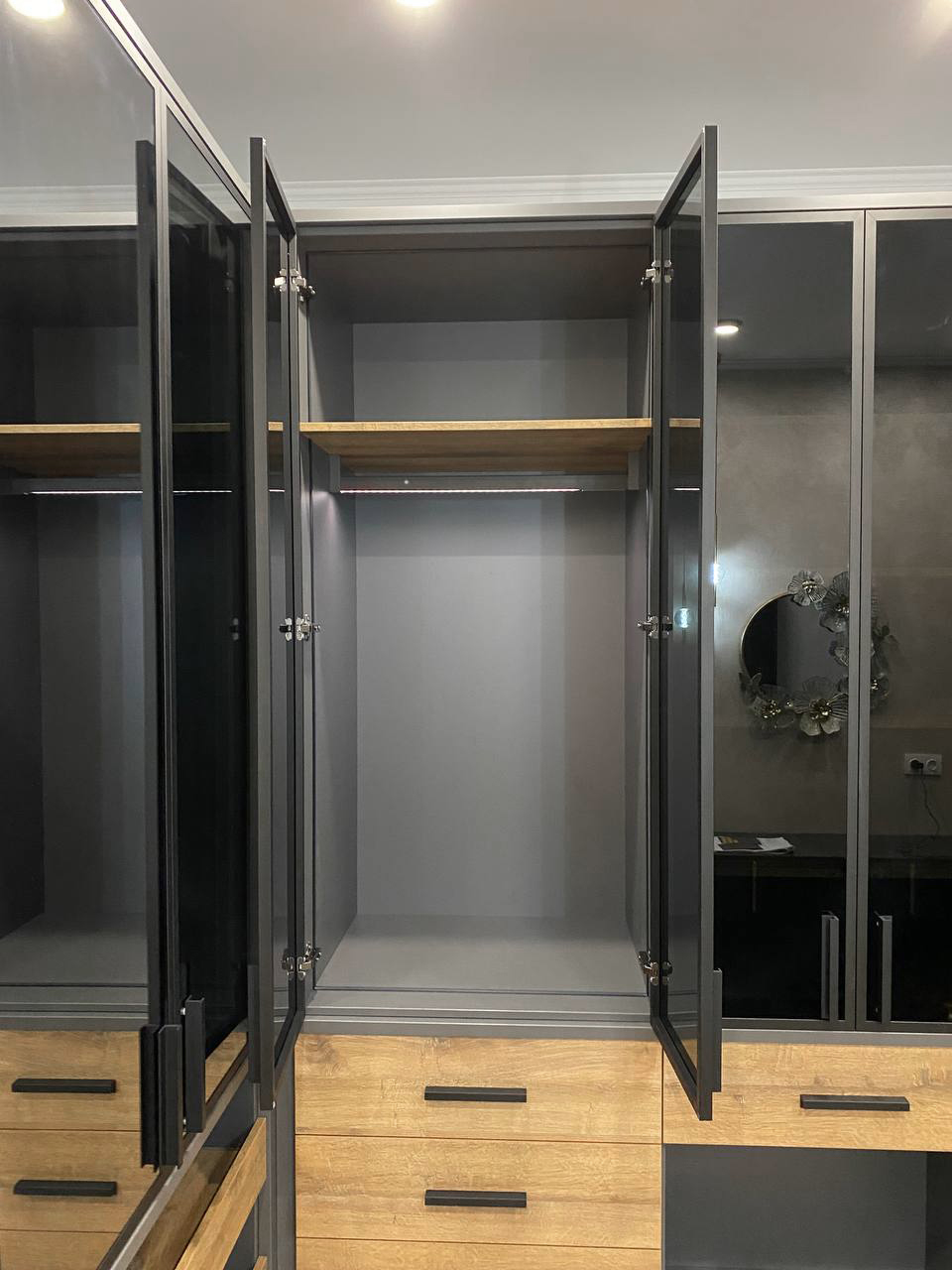 Угловая гардеробная 