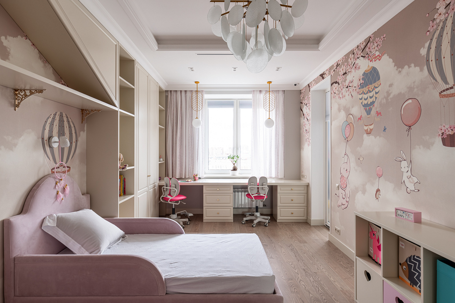 Мебель из МДФ в спальню для девочек