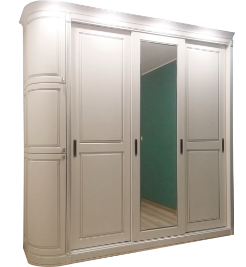 Шкаф-купе с радиусными фасадами из МДФ