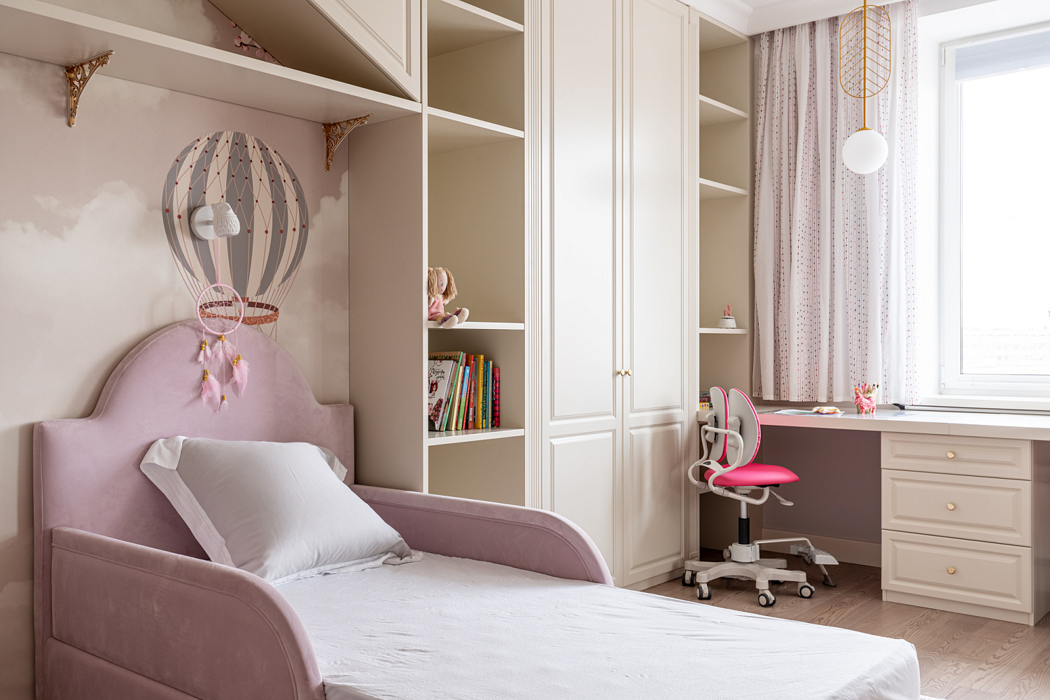 Мебель из МДФ в спальню для девочек