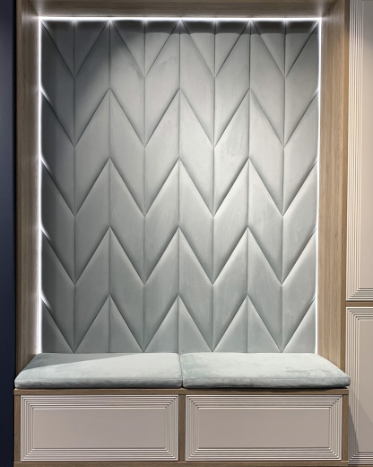 Прихожая с мягкой панелью 