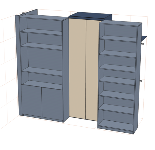 Подвижный шкаф 