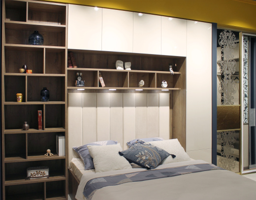 Стеллаж в спальню 