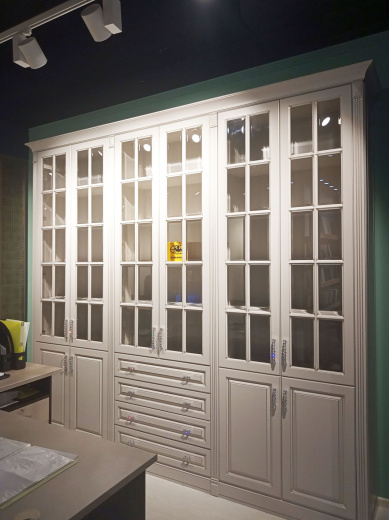 Библиотека с фасадами МДФ