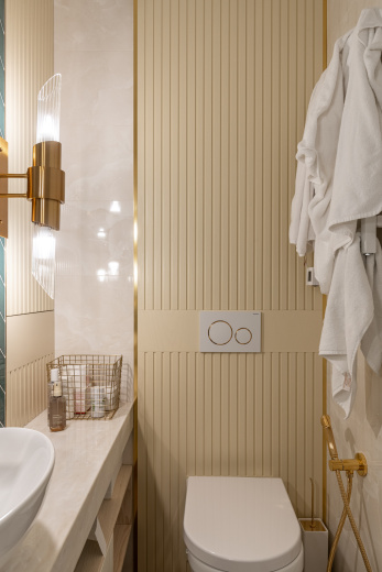 Мебель из шпона в ванную комнату