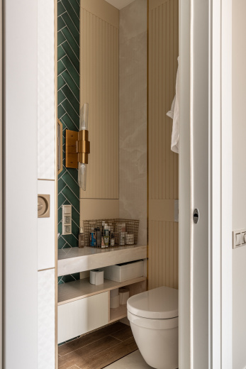 Мебель из шпона в ванную комнату