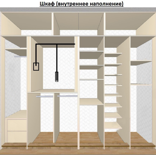 Распашной шкаф с глухими фасадами