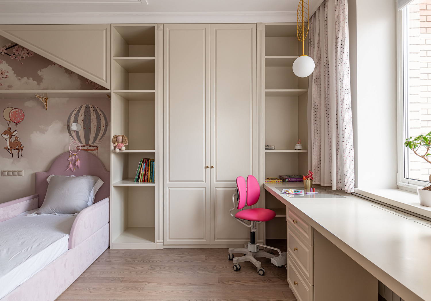 Мебель из МДФ в спальню для девочек