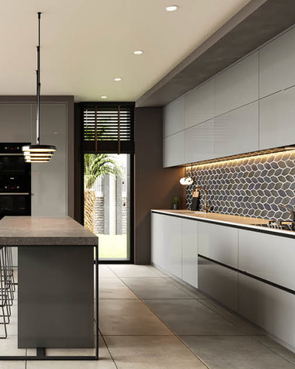 Кухня с островом 