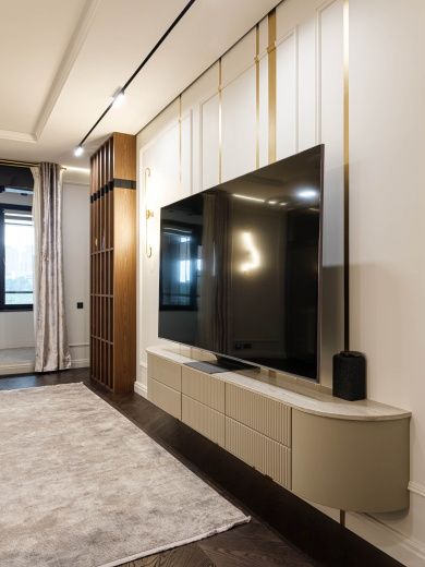 Навесная тумба в гостиную