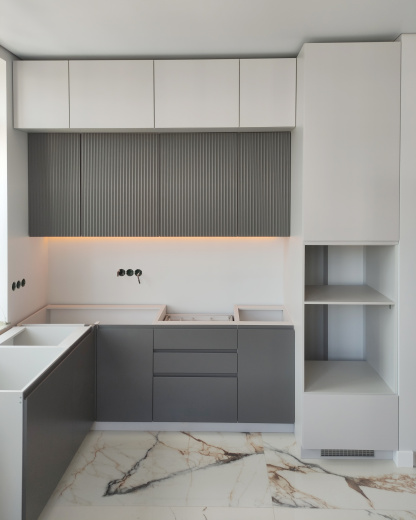 Угловая кухня с МДФ фасадами