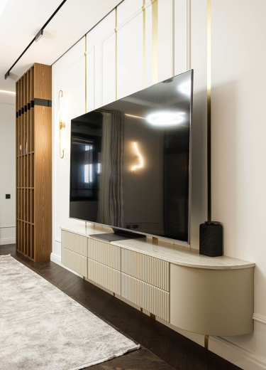 Навесная тумба в гостиную