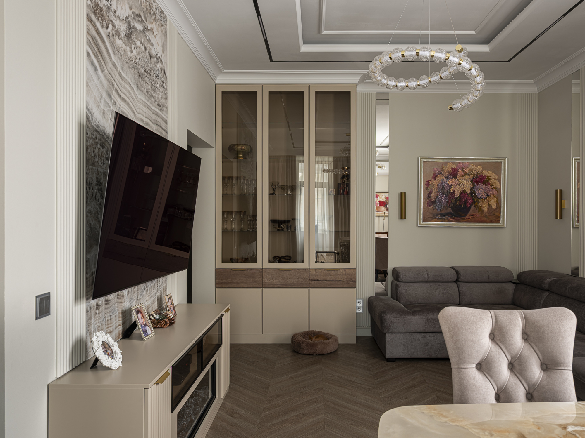 ТВ-зона в гостиной