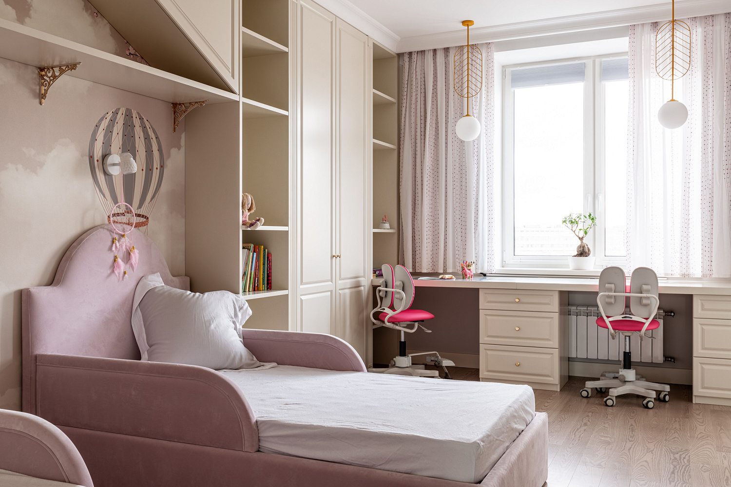 Мебель из МДФ в спальню для девочек