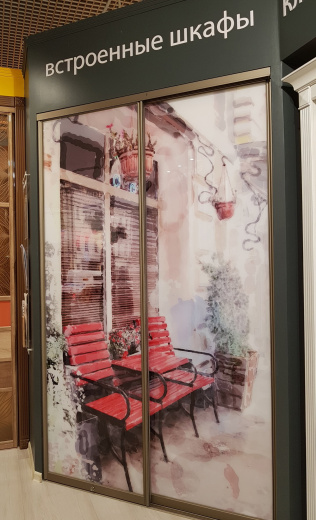 Шкаф с экосольвентной фотопечатью