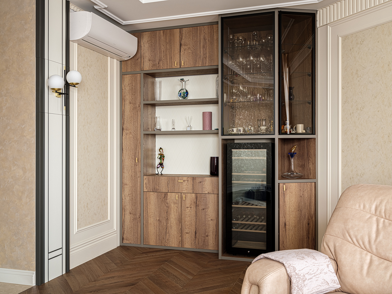 Мебель по проекту дизайнера в московскую квартиру