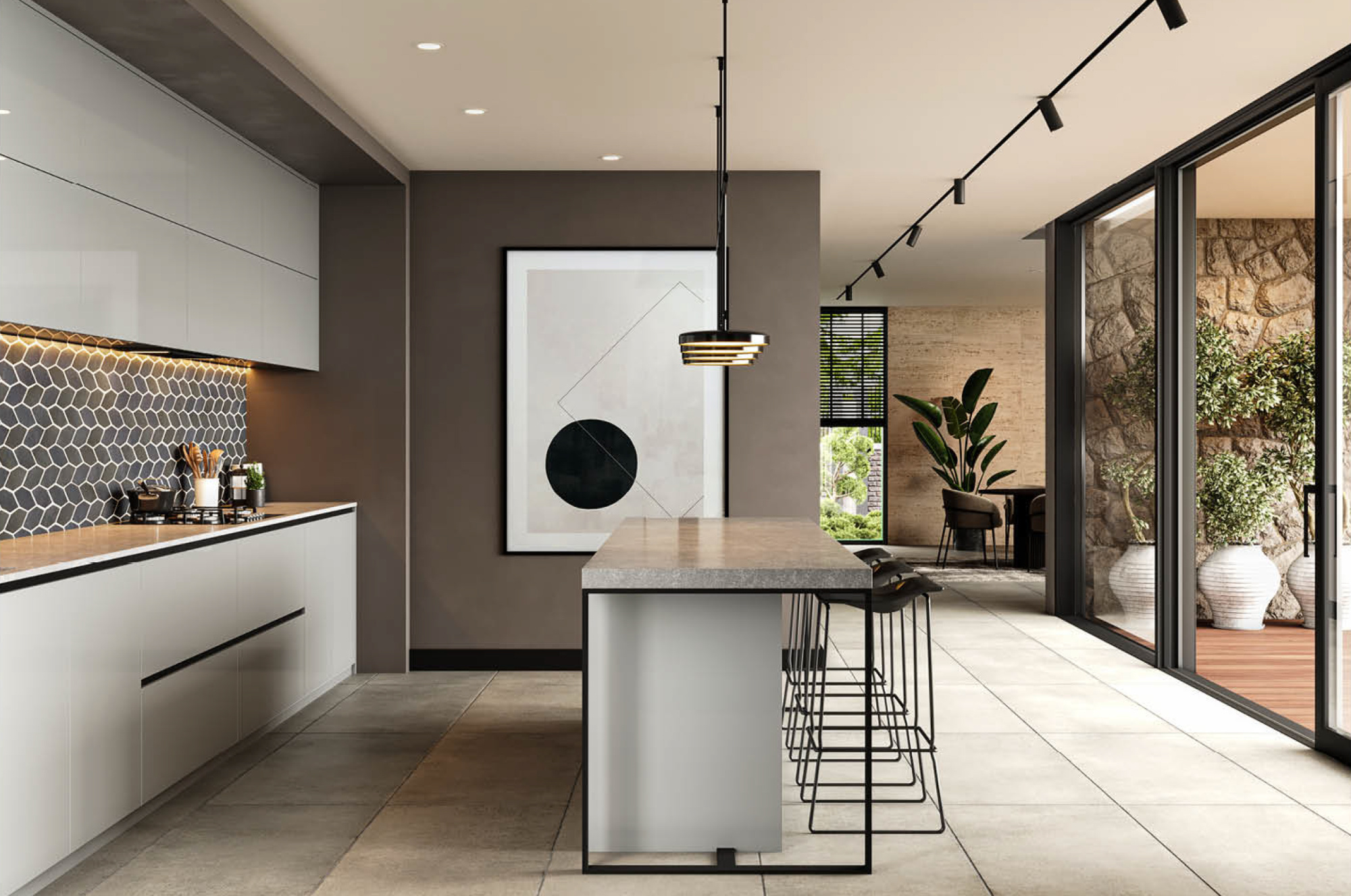 Кухня с островом 