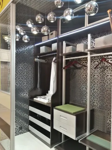 Гардеробная с зеркалом 2750х3810х1350
