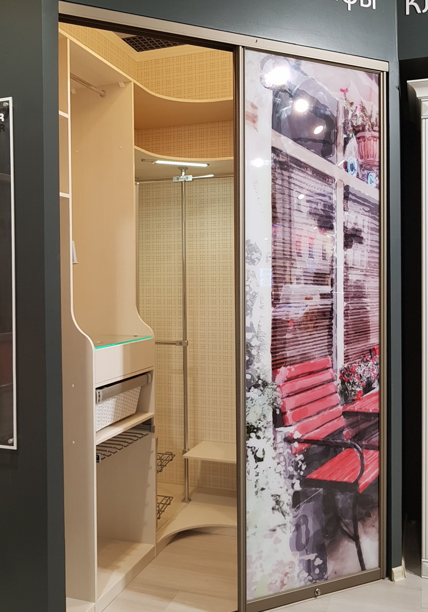 Шкаф с экосольвентной фотопечатью