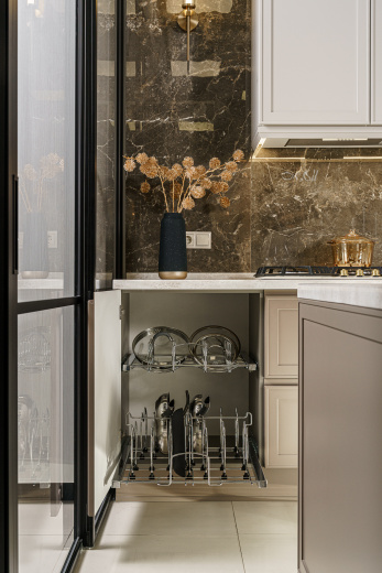 Угловая кухня с островом