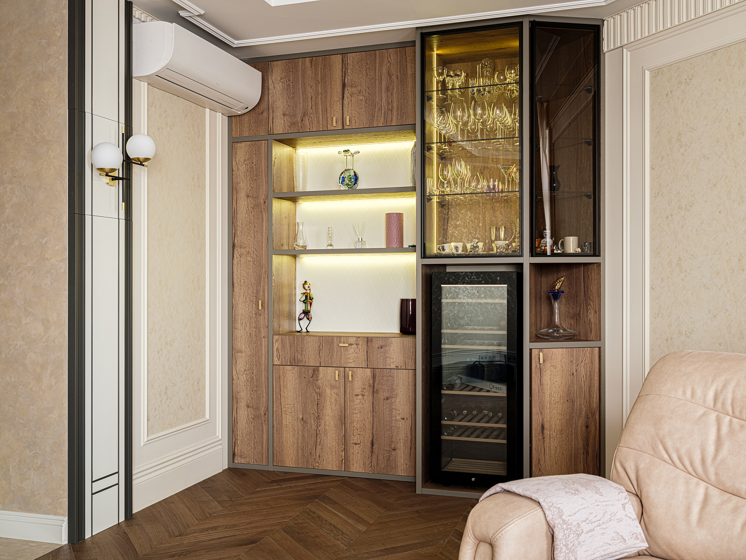 Мебель по проекту дизайнера в московскую квартиру