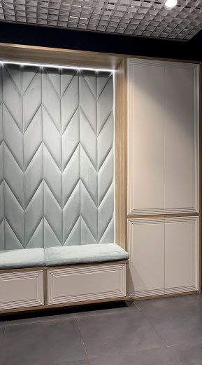 Прихожая с мягкой панелью 