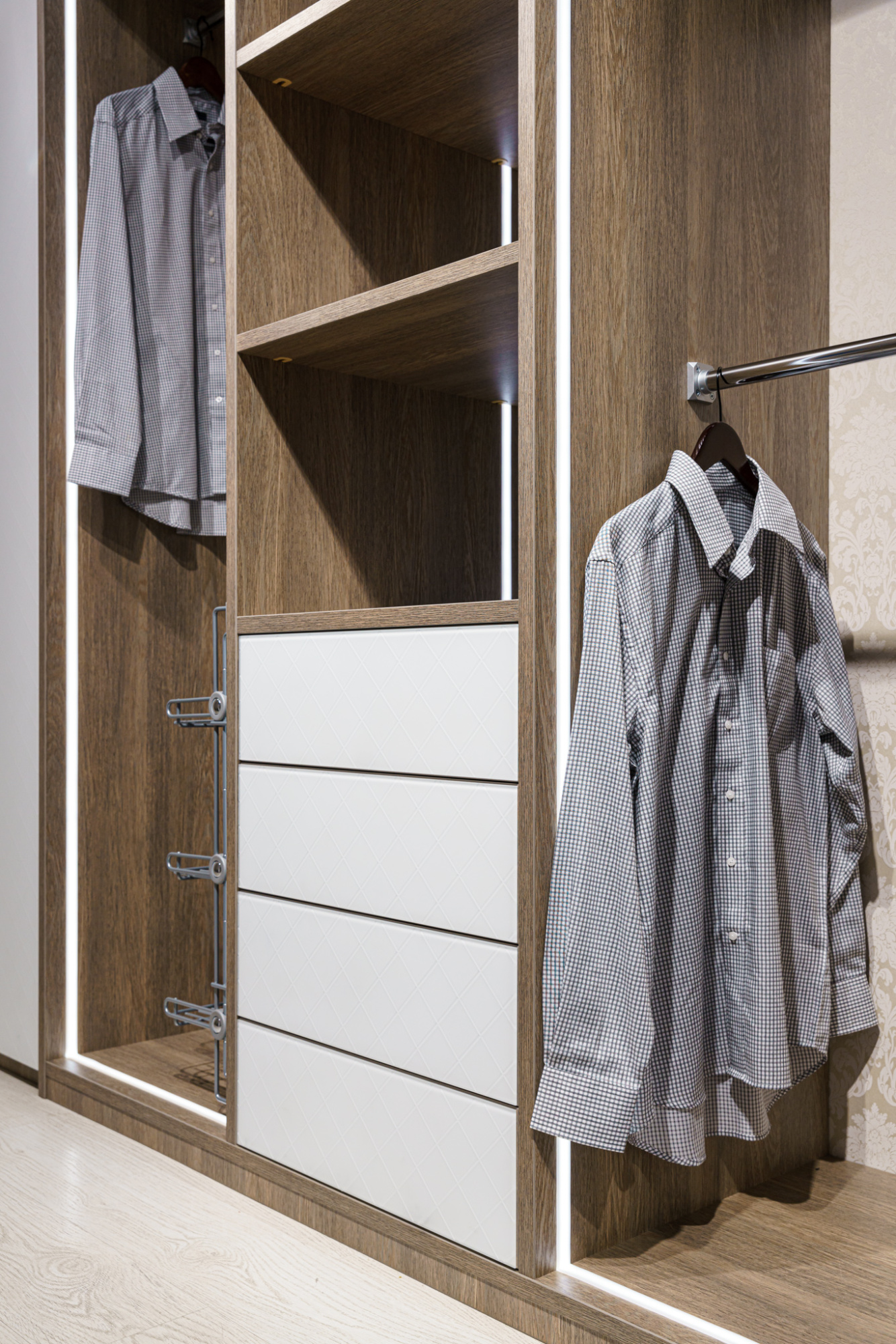 Гардеробная в современном стиле