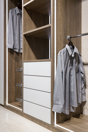 Гардеробная в современном стиле