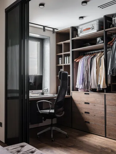 П-образная гардеробная 2518*4931*2256