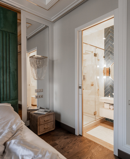 Мебель из шпона в ванную комнату